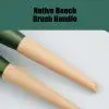 10PCs Wooden Green Makeup Brush Set - Image 5