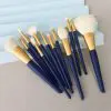12PCs Blue Makeup Brush Set - Image 4