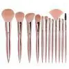 12PCs Rose Gold Makeup Brush Set - Image 2