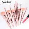 12PCs Rose Gold Makeup Brush Set - Image 7