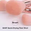 12PCs Rose Gold Makeup Brush Set - Image 6