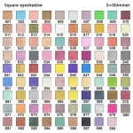 89 Shades Shimmer Square Pan Eyeshadow Sample Kit