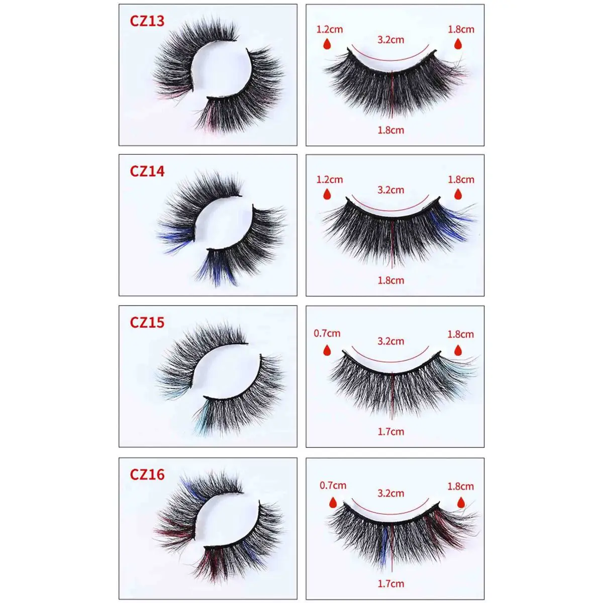 Colorful False Mink Eyelashes - Image 6