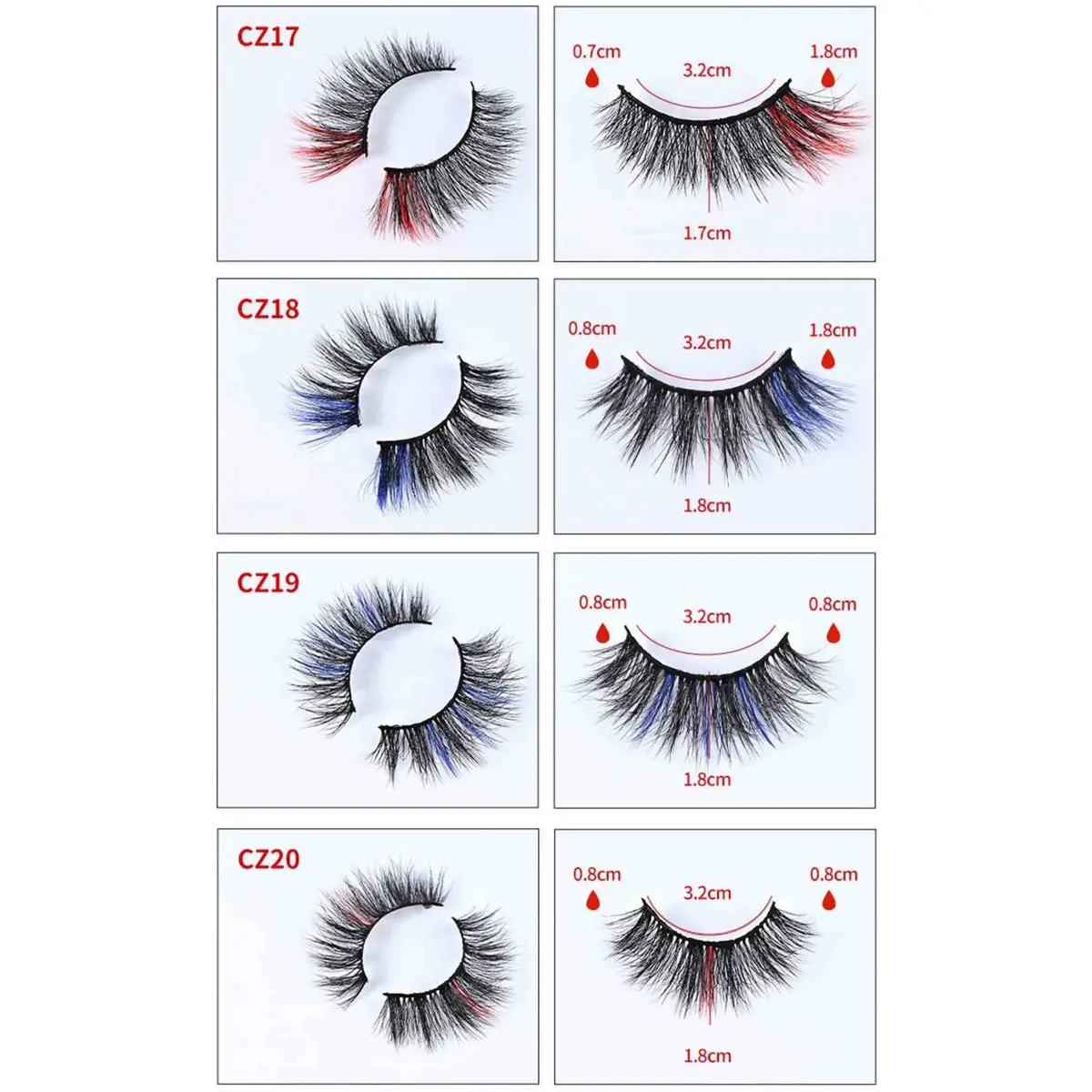 Colorful False Mink Eyelashes - Image 7