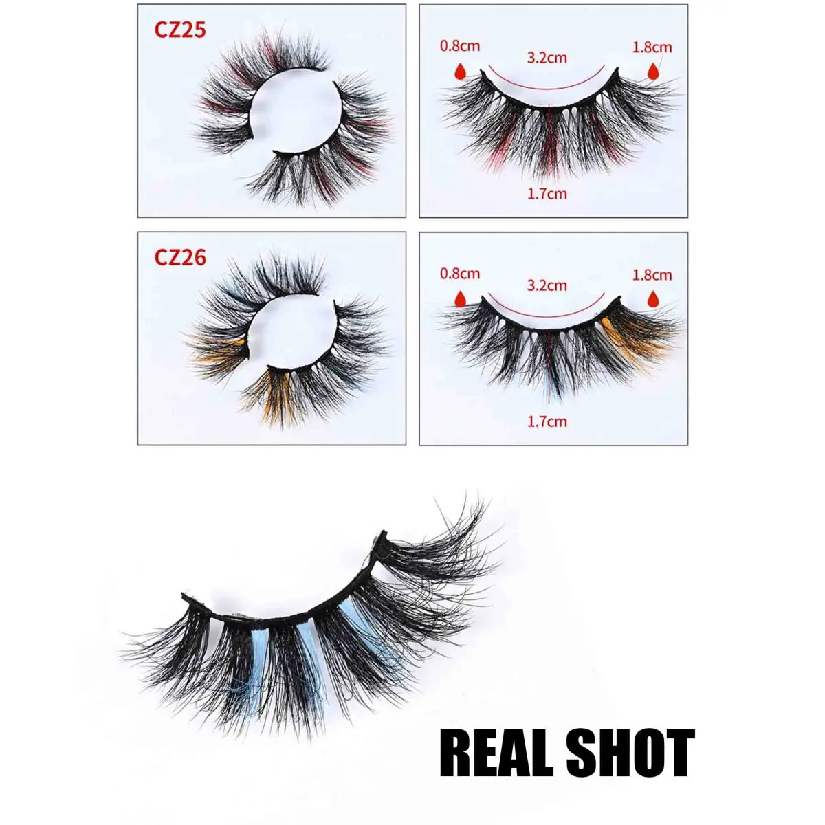 Colorful False Mink Eyelashes - Image 9