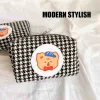 Houndstooth Cartoon Cosmetic Bag - Image 4