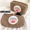 Houndstooth Cartoon Cosmetic Bag - Image 5