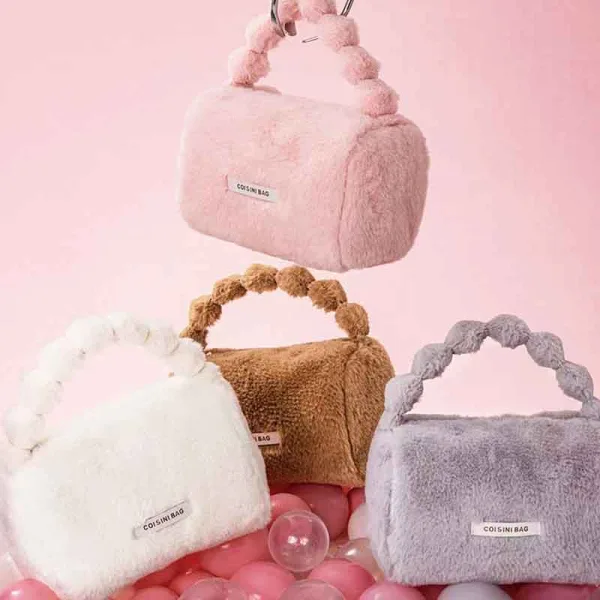Imitation Rabbit Fleece Handbag
