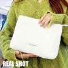 Imitation Rabbit Velvet Flat Cosmetic Bag - Image 5