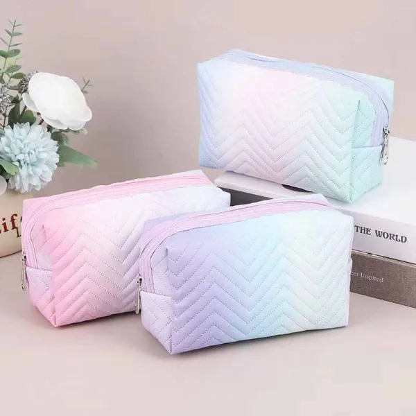 PU Gradient Cosmetic Bag