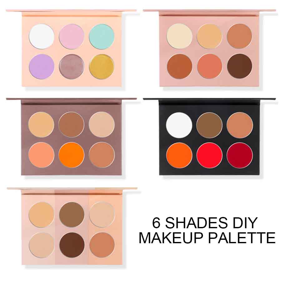 6 Shades DIY Makeup Palette
